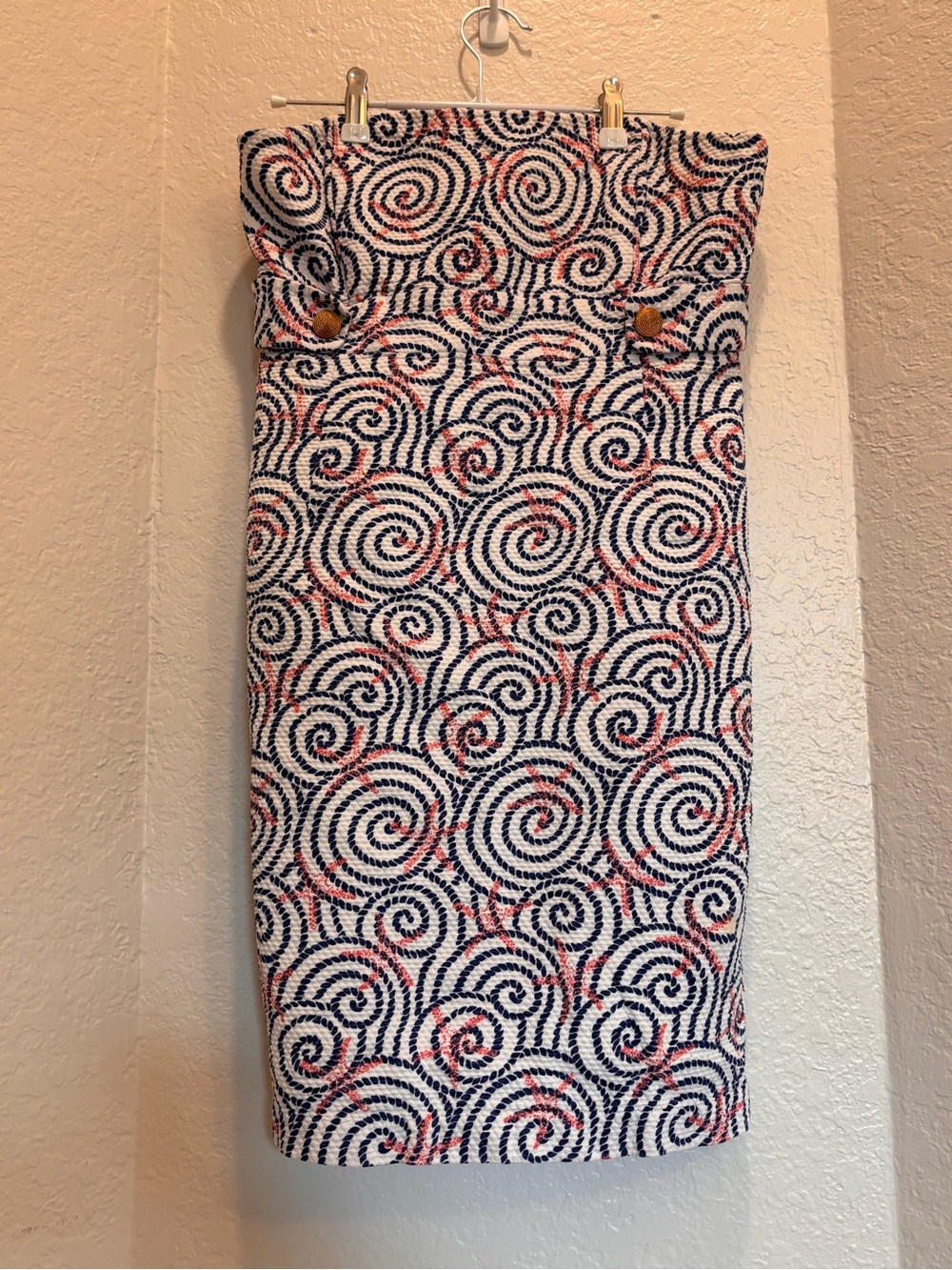 Vineyard Vines Strapless Dress Starfish Print Size 8 Swirl Shell Resort Ready